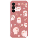 Funda Silicona Líquida Rosa para Samsung Galaxy A37 5G diseño Cerdos Dibujos