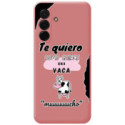 Funda Silicona Líquida Rosa para Samsung Galaxy A37 5G diseño Vaca Dibujos