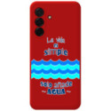 Funda Silicona Líquida Roja para Samsung Galaxy A37 5G diseño Agua Dibujos