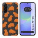 Funda Silicona Transparente para Samsung Galaxy A57 5G diseño Capibara 02 Dibujos