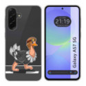 Funda Silicona Transparente para Samsung Galaxy A57 5G diseño Avestruz Dibujos