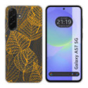 Funda Silicona Transparente para Samsung Galaxy A57 5G diseño Hojas Dibujos