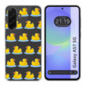 Funda Silicona Transparente para Samsung Galaxy A57 5G diseño Pato Dibujos