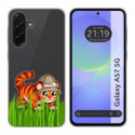 Funda Silicona Transparente para Samsung Galaxy A57 5G diseño Tigre Dibujos