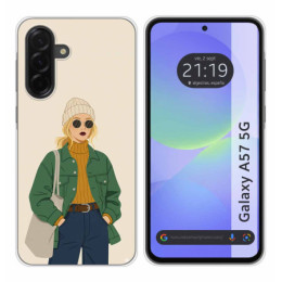 Funda Silicona para Samsung Galaxy A57 5G diseño Mujer 03...