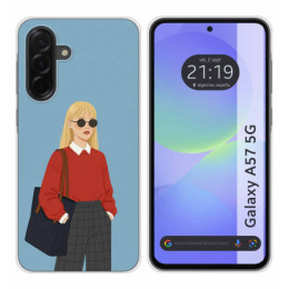 Funda Silicona para Samsung Galaxy A57 5G diseño Mujer 04...