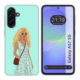 Funda Silicona para Samsung Galaxy A57 5G diseño Mujer 07...