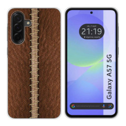 Funda Silicona para Samsung Galaxy A57 5G diseño Cuero 01...