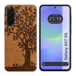 Funda Silicona para Samsung Galaxy A57 5G diseño Cuero 03...