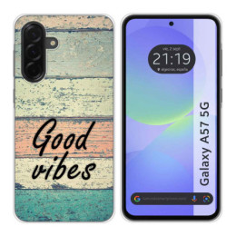 Funda Silicona para Samsung Galaxy A57 5G diseño Madera...