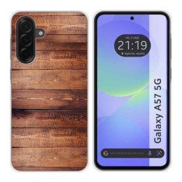 Funda Silicona para Samsung Galaxy A57 5G diseño Madera...