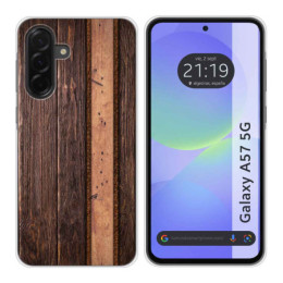 Funda Silicona para Samsung Galaxy A57 5G diseño Madera...