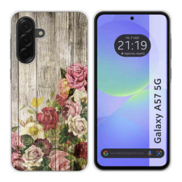 Funda Silicona para Samsung Galaxy A57 5G diseño Madera...
