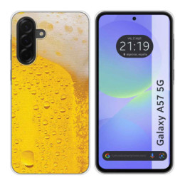 Funda Silicona para Samsung Galaxy A57 5G diseño Cerveza...