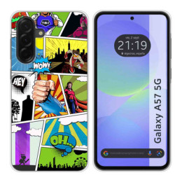 Funda Silicona para Samsung Galaxy A57 5G diseño Comic...