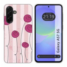 Funda Silicona para Samsung Galaxy A57 5G diseño Flores...