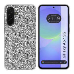 Funda Silicona para Samsung Galaxy A57 5G diseño Letras...