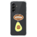 Funda Silicona Antigolpes para Samsung Galaxy A57 5G diseño Vegan Life Dibujos