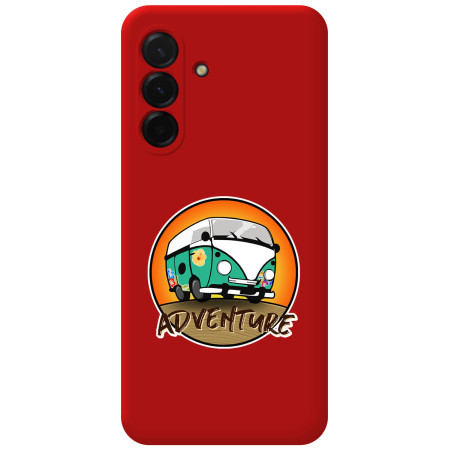 Funda Silicona Líquida Roja para Samsung Galaxy A57 5G diseño Adventure Dibujos