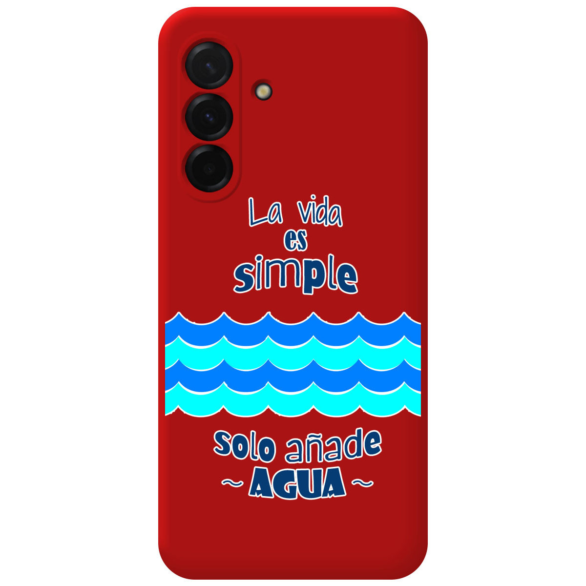 Funda Silicona Líquida Roja para Samsung Galaxy...