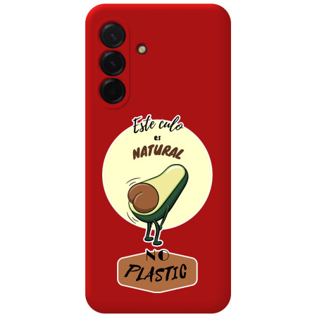 Funda Silicona Líquida Roja para Samsung Galaxy A57 5G diseño Culo Natural Dibujos