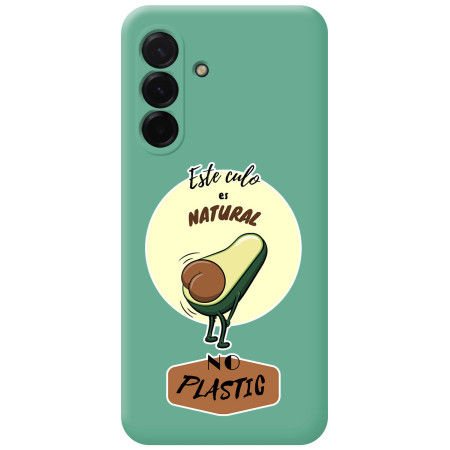Funda Silicona Líquida Verde para Samsung Galaxy A57 5G diseño Culo Natural Dibujos