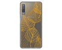 Funda Gel Transparente para Samsung Galaxy A7 (2018) diseño Hojas Dibujos