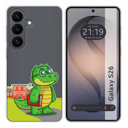 Funda Silicona Transparente para Samsung Galaxy S26+ Plus 5G diseño Coco Dibujos