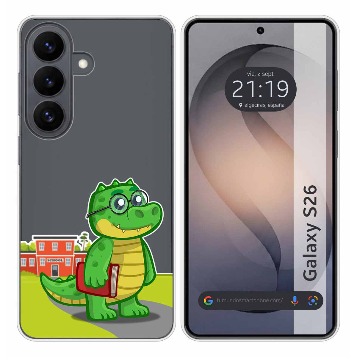 Funda Silicona Transparente para Samsung Galaxy S26+ Plus 5G diseño Coco Dibujos