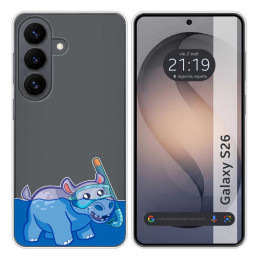 Funda Silicona Transparente para Samsung Galaxy S26+ Plus 5G diseño Hipo Dibujos