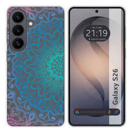 Funda Silicona Transparente para Samsung Galaxy S26+ Plus 5G diseño Mandala Dibujos