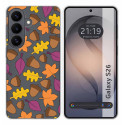 Funda Silicona Transparente para Samsung Galaxy S26+ Plus 5G diseño Otoño Dibujos