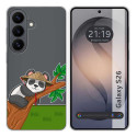 Funda Silicona Transparente para Samsung Galaxy S26+ Plus 5G diseño Panda Dibujos