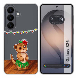 Funda Silicona Transparente para Samsung Galaxy S26+ Plus 5G diseño Suricata Dibujos