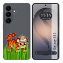 Funda Silicona Transparente para Samsung Galaxy S26+ Plus 5G diseño Tigre Dibujos