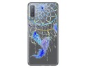 Funda Gel Transparente para Samsung Galaxy A7 (2018) diseño Plumas Dibujos