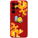 Funda Silicona Líquida Roja para Samsung Galaxy S26 Ultra 5G diseño Abeja Dibujos