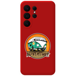 Funda Silicona Líquida Roja para Samsung Galaxy S26 Ultra 5G diseño Adventure Dibujos