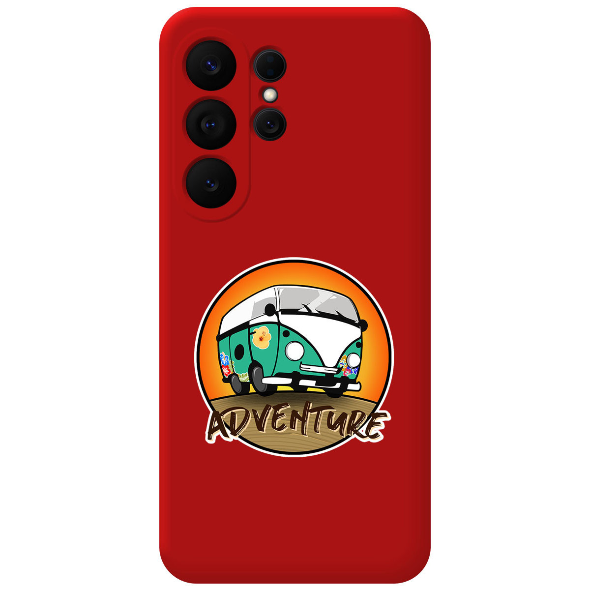 Funda Silicona Líquida Roja para Samsung Galaxy S26 Ultra 5G diseño Adventure Dibujos