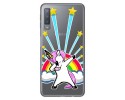 Funda Gel Transparente para Samsung Galaxy A7 (2018) diseño Unicornio Dibujos