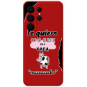 Funda Silicona Líquida Roja para Samsung Galaxy S26 Ultra 5G diseño Vaca Dibujos