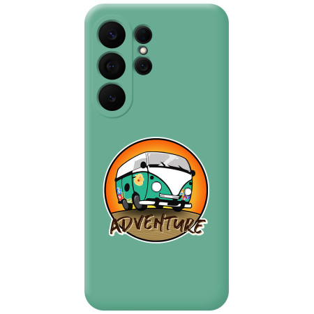 Funda Silicona Líquida Verde para Samsung Galaxy S26 Ultra 5G diseño Adventure Dibujos