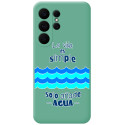 Funda Silicona Líquida Verde para Samsung Galaxy S26 Ultra 5G diseño Agua Dibujos