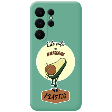 Funda Silicona Líquida Verde para Samsung Galaxy S26 Ultra 5G diseño Culo Natural Dibujos