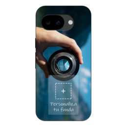 Personaliza tu Funda Silicona Gel Tpu Negra con tu Fotografia para Google Pixel 10a 5G Dibujo Personalizada