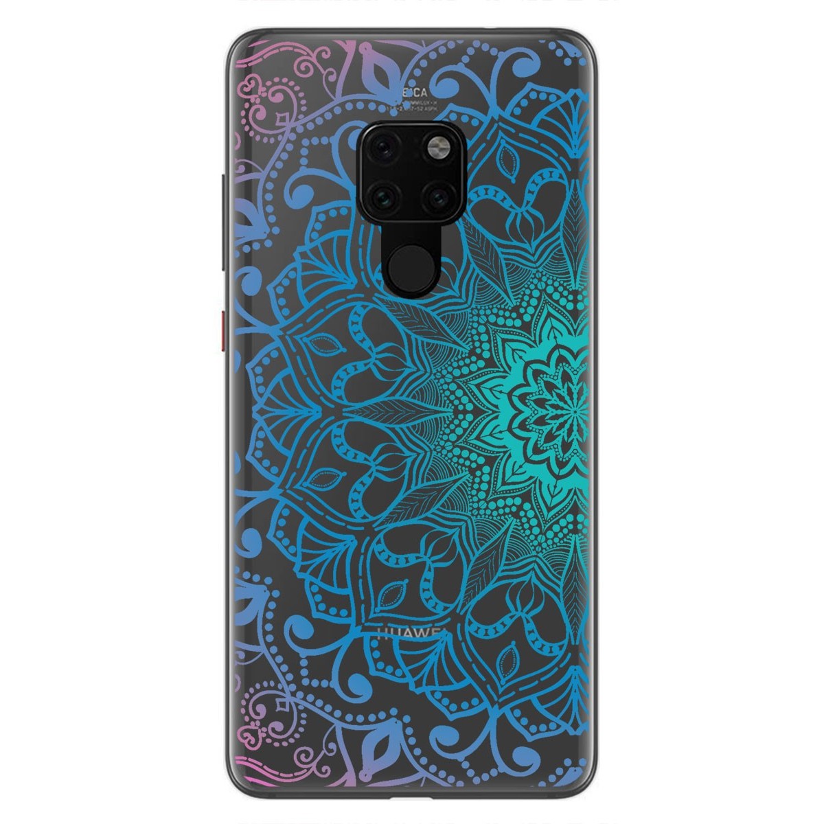 Funda Gel Transparente para Huawei Mate 20 Diseño Mandala Dibujos