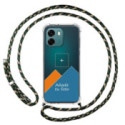 Personaliza tu Funda Colgante Transparente para Oppo A6 4G / 5G con Cordon Verde / Dorado Dibujo Personalizada