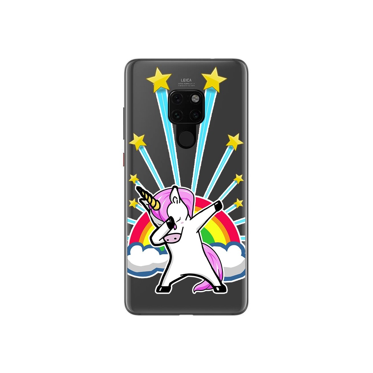 Funda Gel Transparente para Huawei Mate 20 Diseño Unicornio Dibujos