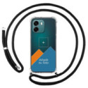 Personaliza tu Funda Colgante Transparente para Oppo A6 4G / 5G con Cordon Negro Dibujo Personalizada