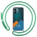 Personaliza tu Funda Colgante Transparente para Oppo A6 4G / 5G con Cordon Verde Agua Dibujo Personalizada